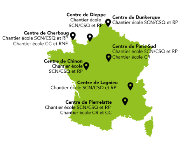 Implantations SOCOTEC Formation Nucléaire